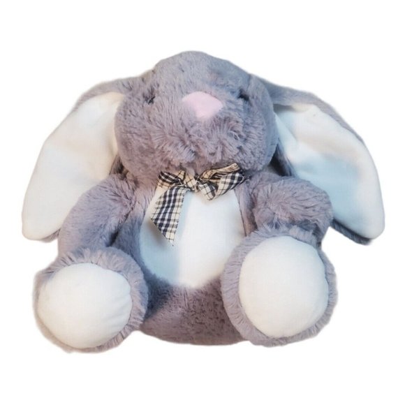 Gray Rabbit Plush Inter American Products Stuffed Animal Bunny Toy - Picture 6 of 8